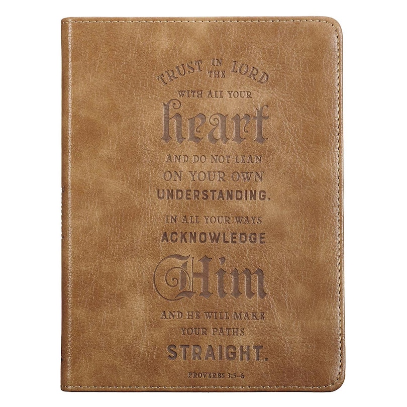 Journal Handy Brown Trust In The Lord Prov. 3:5-6