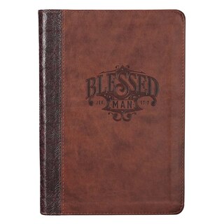 Front cover_Journal Classic Zip Brown Two-tone Blessed Man Jer. 17:7