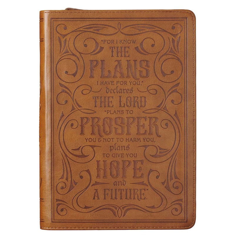 Couverture_Journal Classic Zip Tan I Know the Plans Jer. 29:11