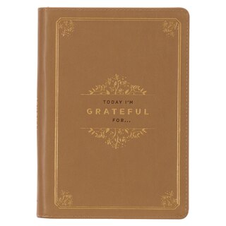 Front cover_Journal Classic Zip Tan Today I'm Grateful Ps. 106:1