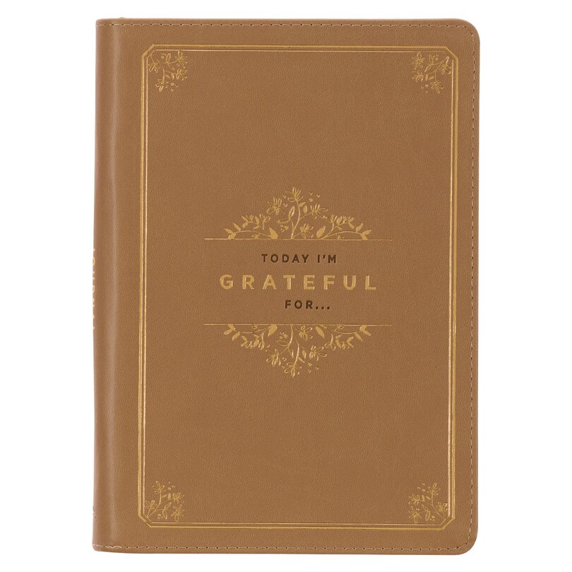 Front cover_Journal Classic Zip Tan Today I'm Grateful Ps. 106:1