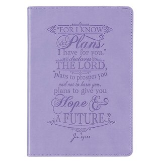 Front cover_Journal Classic Purple I Know the Plans Jer. 29:11