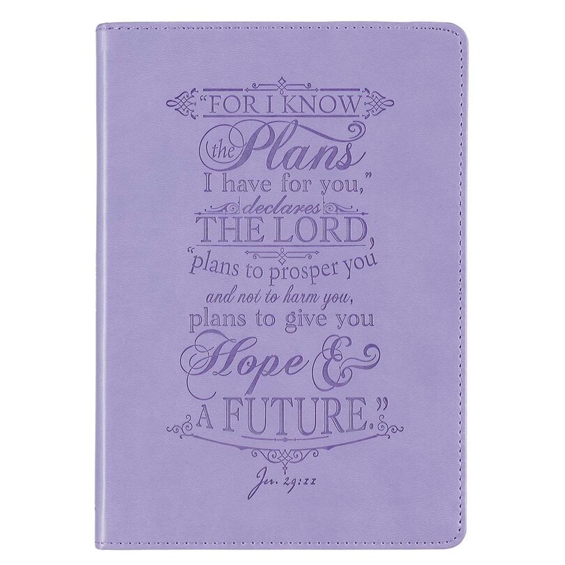 Front cover_Journal Classic Purple I Know the Plans Jer. 29:11