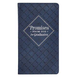 Front cover_Promises From God For Graduates Navy Faux Leather Promise Book