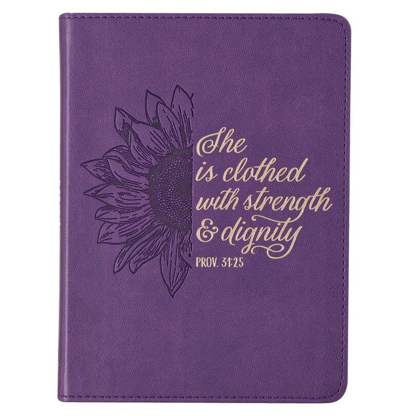 Front cover_Journal Handy Purple Strength & Dignity Prov. 31:25
