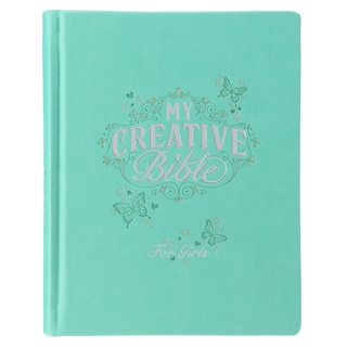 Front cover_ESV My Creative Bible for Girls Faux Leather HC, Teal