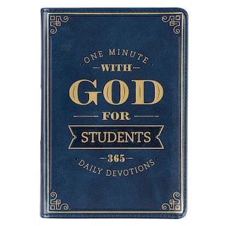 Front cover_One Minute with God for Students Faux Leather