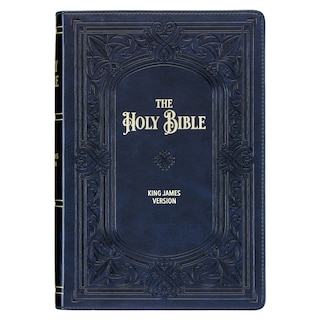 Couverture_KJV Bible Giant Print Full-size Faux Leather, Midnight Blue