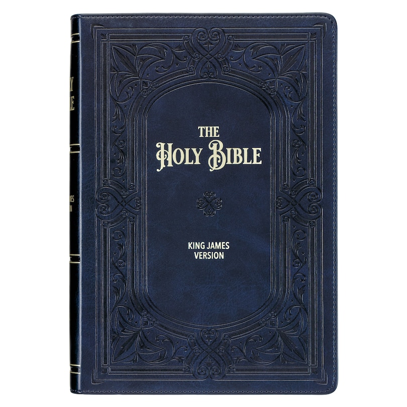 Couverture_KJV Bible Giant Print Full-size Faux Leather, Midnight Blue