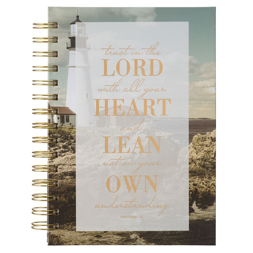 Journal Wirebound Lighthouse Trust in the Lord Prov. 3:5