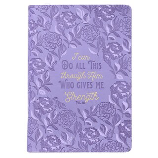 Journal Classic Zip Purple I Can Do All This Phil. 4:13