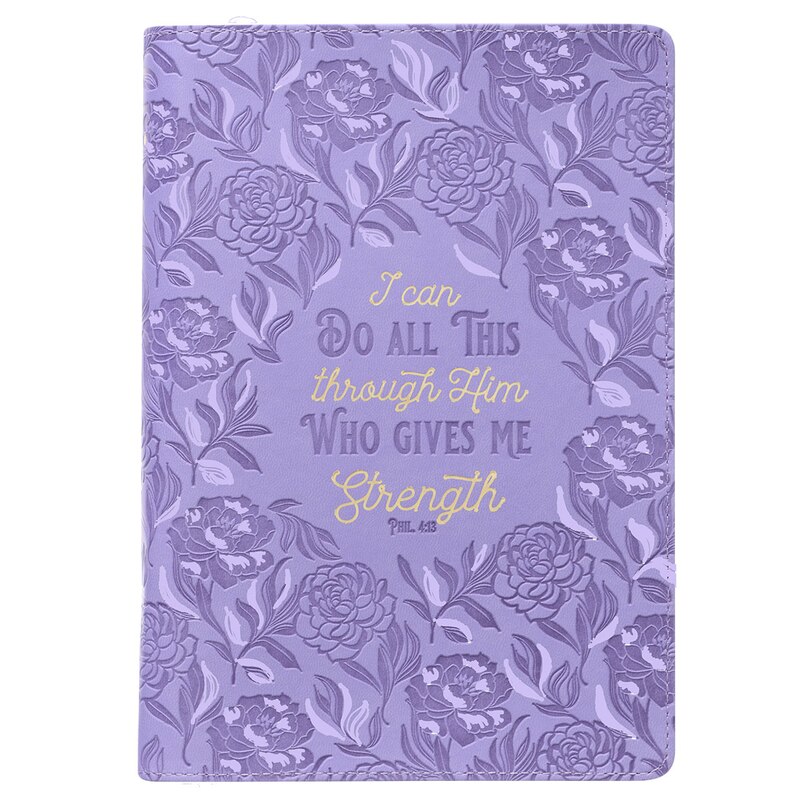 Journal Classic Zip Purple I Can Do All This Phil. 4:13