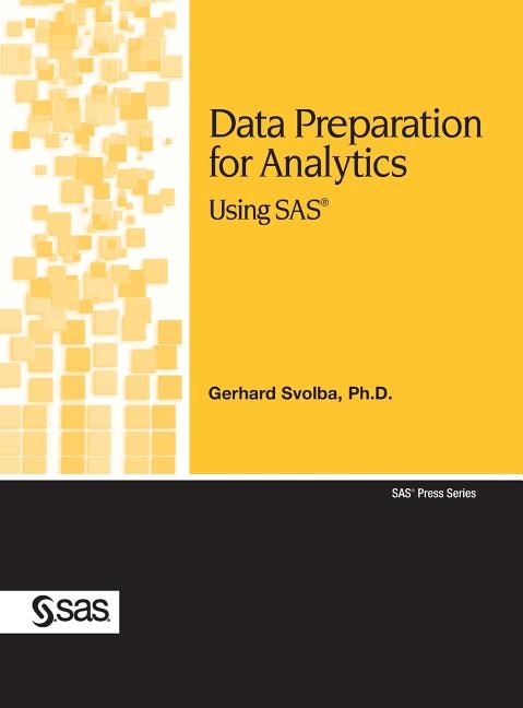 Front cover_Data Preparation For Analytics Using Sas