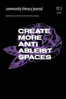 Couverture_Community Literacy Journal 17.1 (Fall 2022)