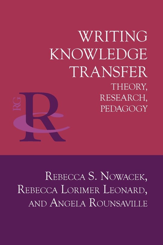 Front cover_Writing Knowledge Transfer