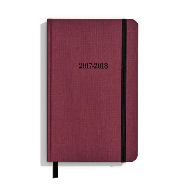 Front cover_Shinola Planner: 2017-2018, 18 Month, Hard Linen, Rich Bordeaux (5.25x8.25)