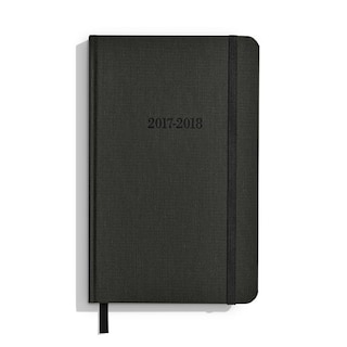 Front cover_Shinola Planner: 2017-2018, 18 Month, Hard Linen, Jet Black (5.25x8.25)
