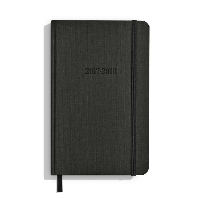 Front cover_Shinola Planner: 2017-2018, 18 Month, Hard Linen, Jet Black (5.25x8.25)