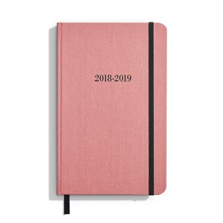 Couverture_Shinola Planner: 2018-2019, 18 Month, Hard Linen, Salmon Pink (5.25x8.25)
