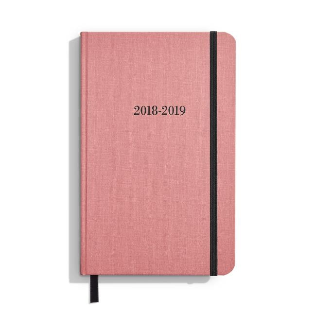 Couverture_Shinola Planner: 2018-2019, 18 Month, Hard Linen, Salmon Pink (5.25x8.25)