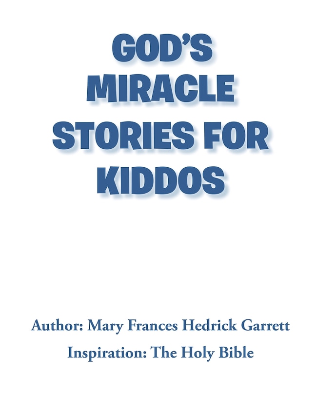 Couverture_God's Miracle Stories for Kiddos