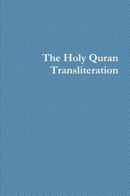 Front cover_The Holy Quran Transliteration
