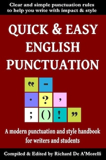 Front cover_Quick & Easy English Punctuation