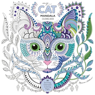 Front cover_My Cat Mandala Coloring Book