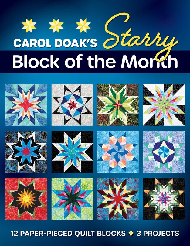 Front cover_Carol Doak's Starry Block of the Month