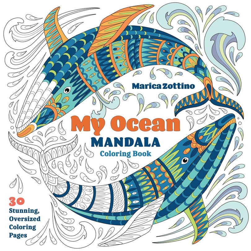 Front cover_My Ocean Mandala Coloring Book