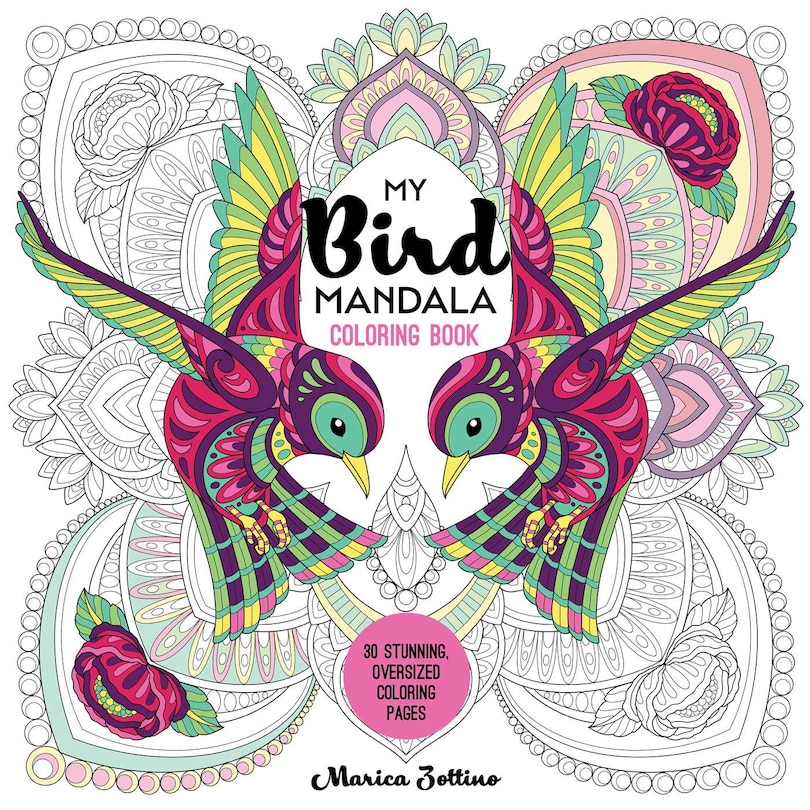 Front cover_My Bird Mandala Coloring Book