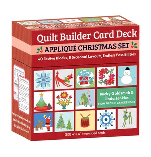 Front cover_Quilt Builder Card Deck Applique Christmas Set