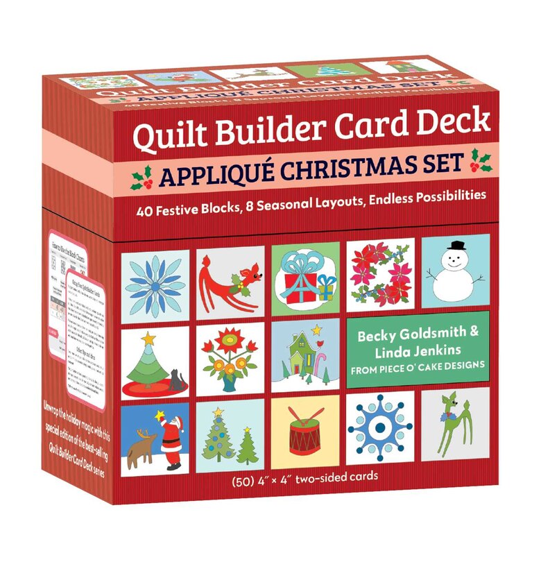 Front cover_Quilt Builder Card Deck Applique Christmas Set