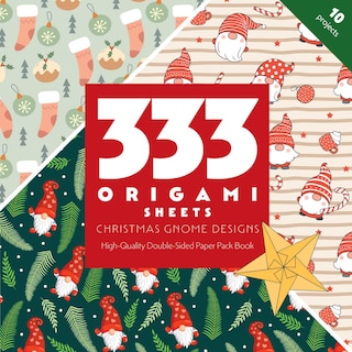 Front cover_333 Origami Sheets Christmas Gnome Designs