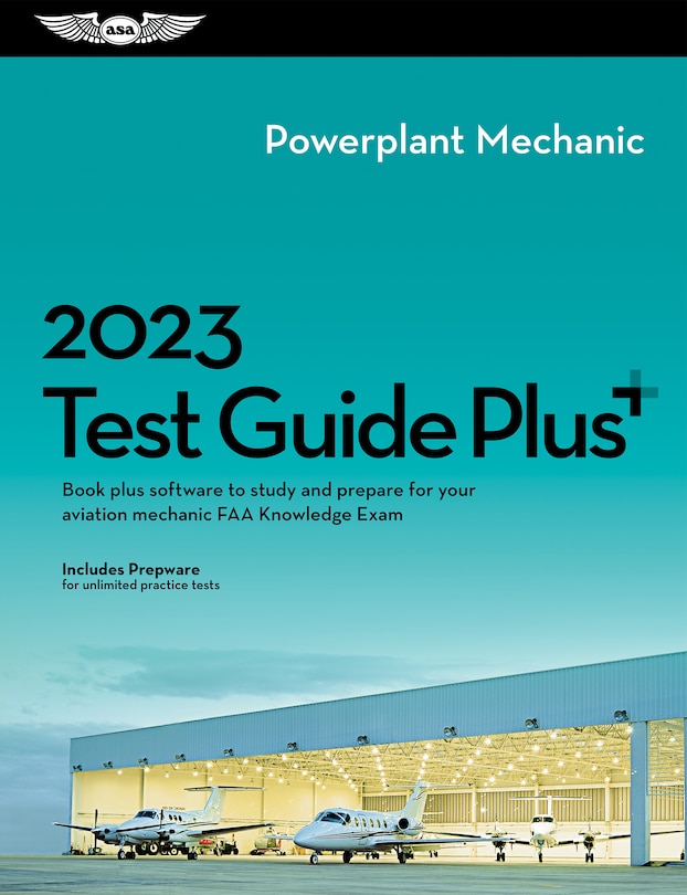 Front cover_2023 Powerplant Mechanic Test Guide Plus