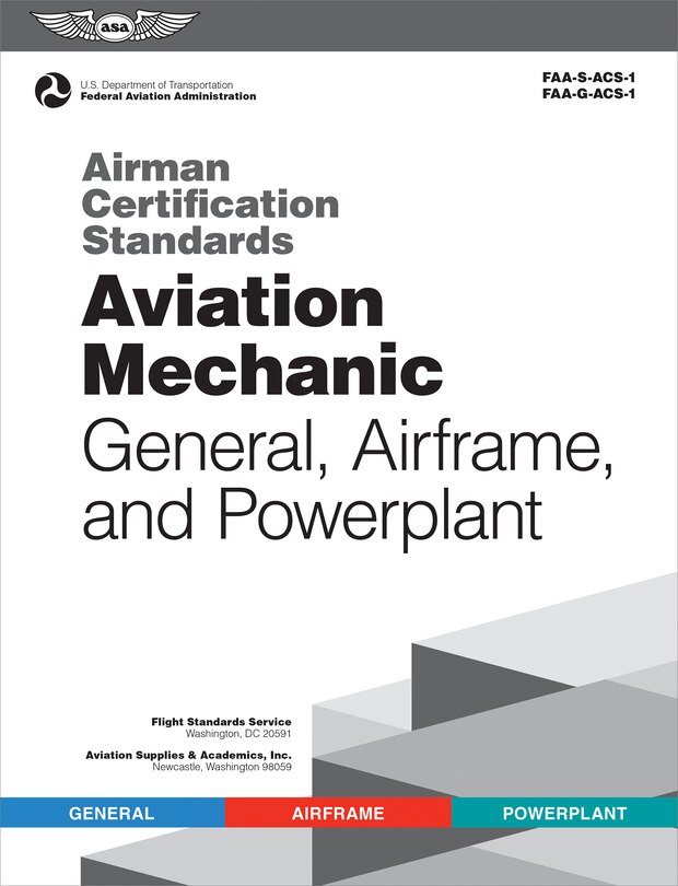 Front cover_Airman Certification Standards: Aviation Mechanic General, Airframe, and Powerplant (2025)