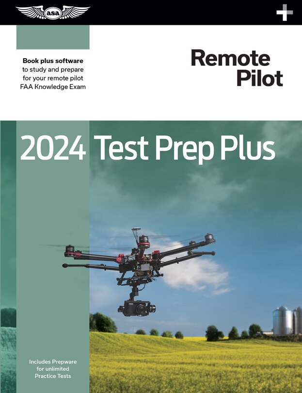 Front cover_2024 Remote Pilot Test Prep Plus