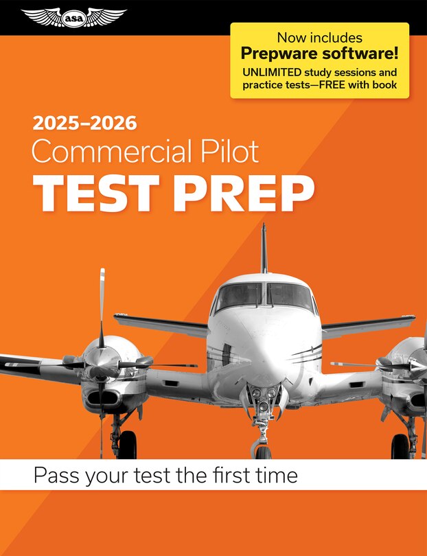 Front cover_Commercial Pilot Test Prep 2025-2026