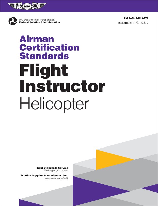 Front cover_Airman Certification Standards: Flight Instructor - Helicopter (2025)