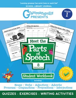Front cover_The Parts Of Speech Workbook, Grade 1