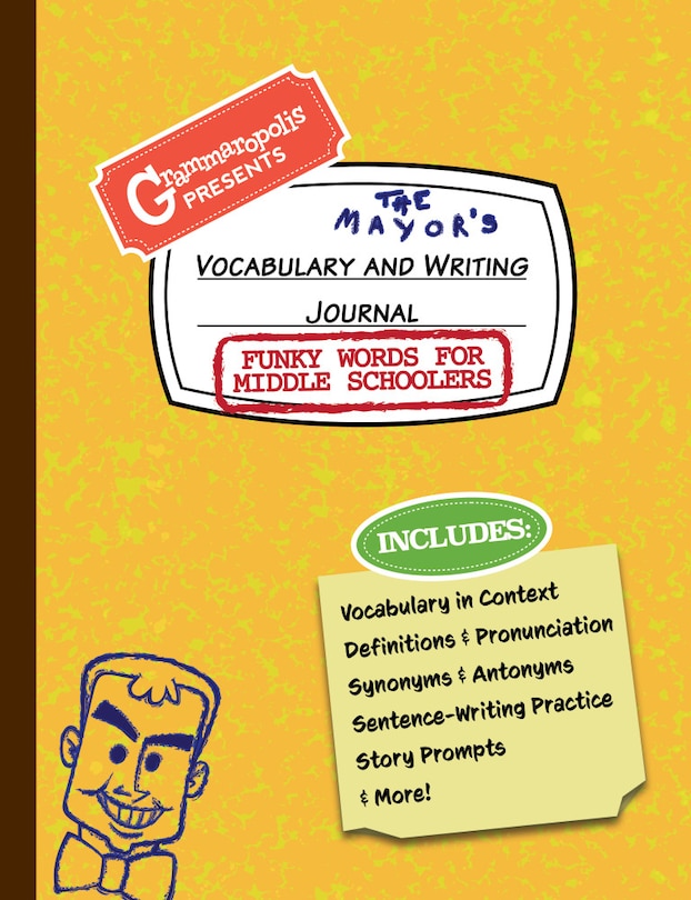 Front cover_Funky Words For Middle Schoolers Vocabulary And Writing Journal
