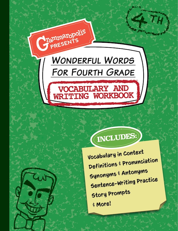 Front cover_Wonderful Words For Fourth Grade Vocabulary And Writing Workbook