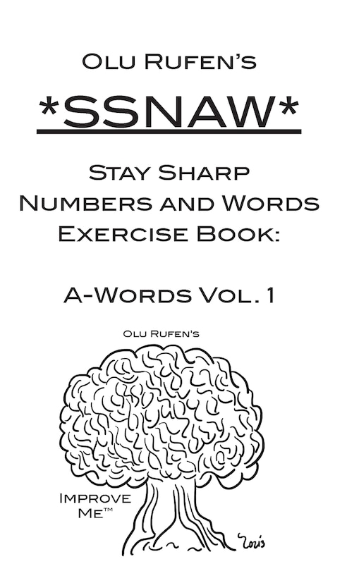 Couverture_Olu Rufen's Stay Sharp Numbers & Words Exercise Book