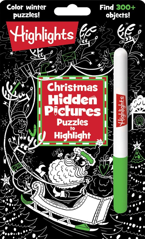 Front cover_Christmas Hidden Pictures Puzzles to Highlight