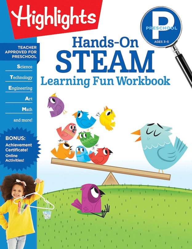 Front cover_Preschool Hands-on Steam Learning Fun Workbook
