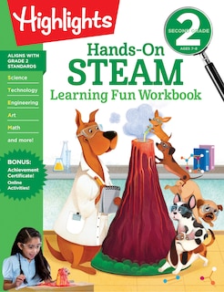 Front cover_Second Grade Hands-on Steam Learning Fun Workbook