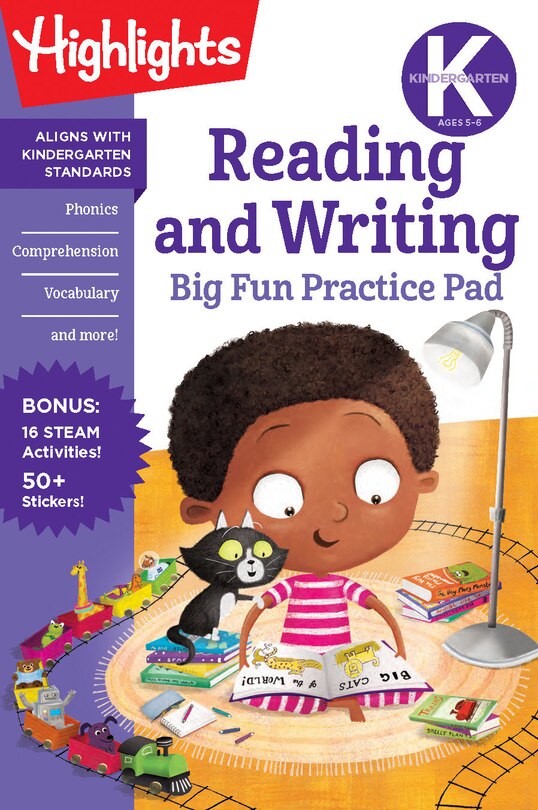 Front cover_Kindergarten Reading And Writing Big Fun Practice Pad