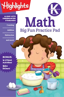 Front cover_Kindergarten Math Big Fun Practice Pad