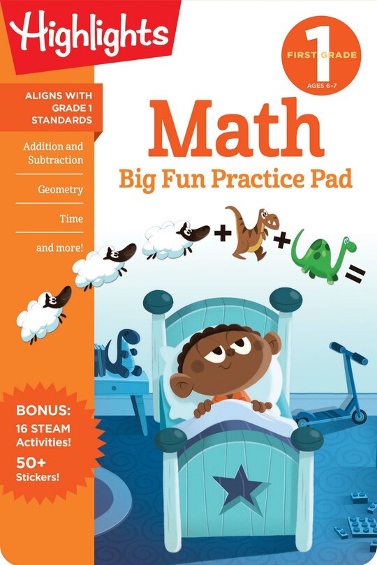 Front cover_First Grade Math Big Fun Practice Pad