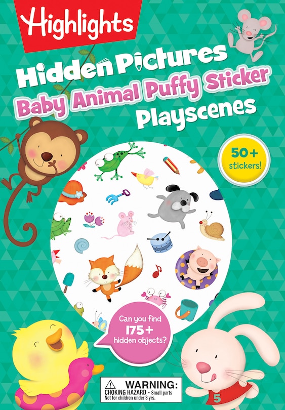Front cover_Baby Animal Hidden Pictures Puffy Sticker Playscenes